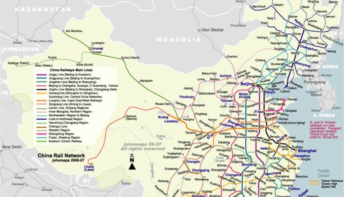 Высокоскоростные железные дороги Китая