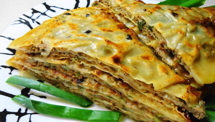 лепешка с мясом