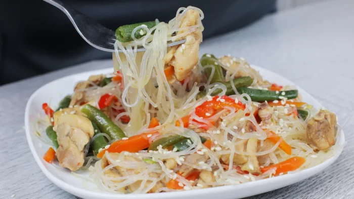 С овощами и фасолью